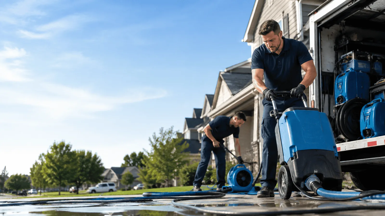 Dehumidification being performed in East Chatham, NY